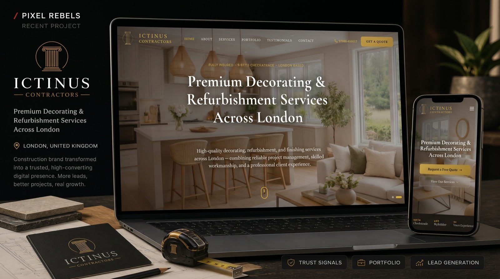 Ictinus Contractors premium case study cover